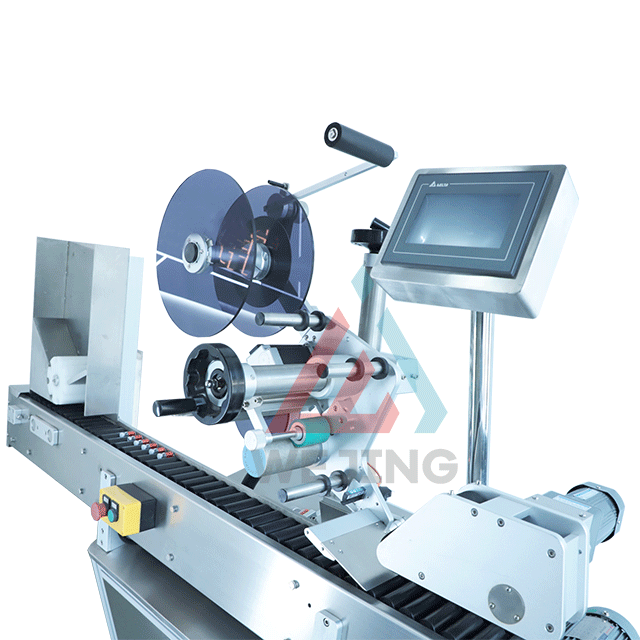 Erityinen automaattinen asemointitarra ampeeripullojen etiket&ouml;intikone