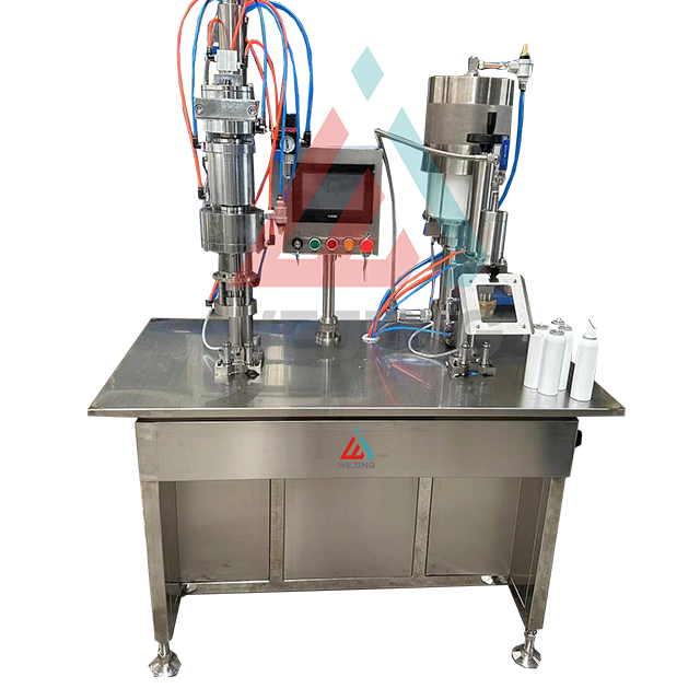 Pose p&aring; ventilp&aring;fyldningsmaskine til oliespray