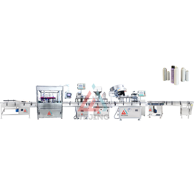 خودکار ایروسول فلنگ مشین مینوفیکچرنگ مشینیں ایروسول فلنگ پیکیجنگ اور انٹیگریٹڈ پروڈکشن لائن