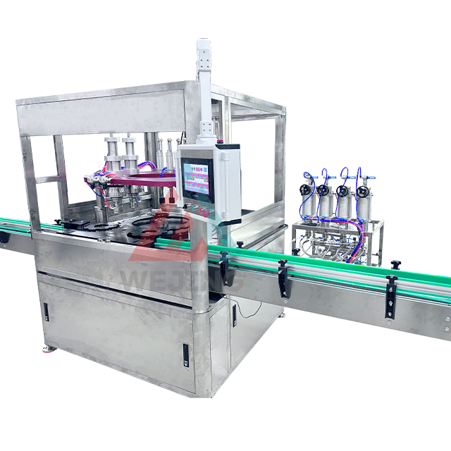 خط تولید خودکار دستگاه پرکن چهار در یک آئروسل Bov