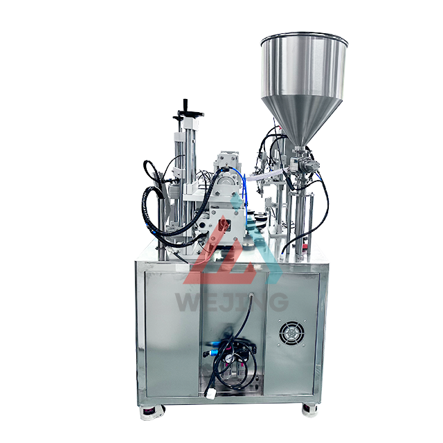 Ho&euml;spoed semi-outomatiese laserbuisvul- en verse&euml;lmasjien vir kosmetiese industrie