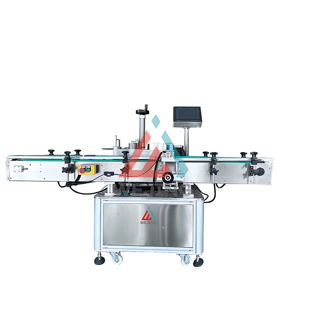 Automatick&yacute; polohovac&iacute; stroj na označovanie okr&uacute;hlych fliaš 