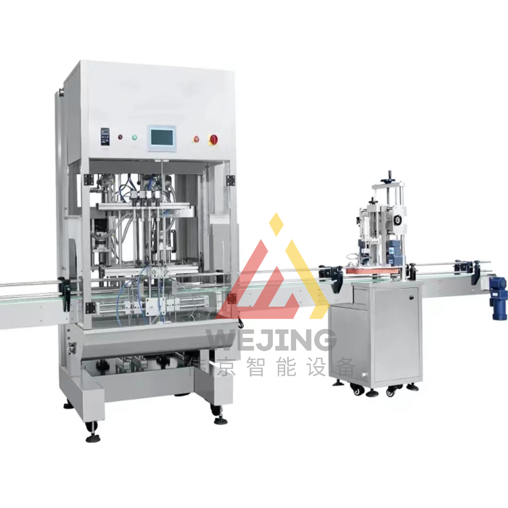 အလိုအလျောက် မျိုးစုံ 4 6 8 10 အလုံးခေါင်းများ Nozzles Linear Straight Line Piston Shampoo Liquid Soap အလှကုန်ဖြည့်စက်