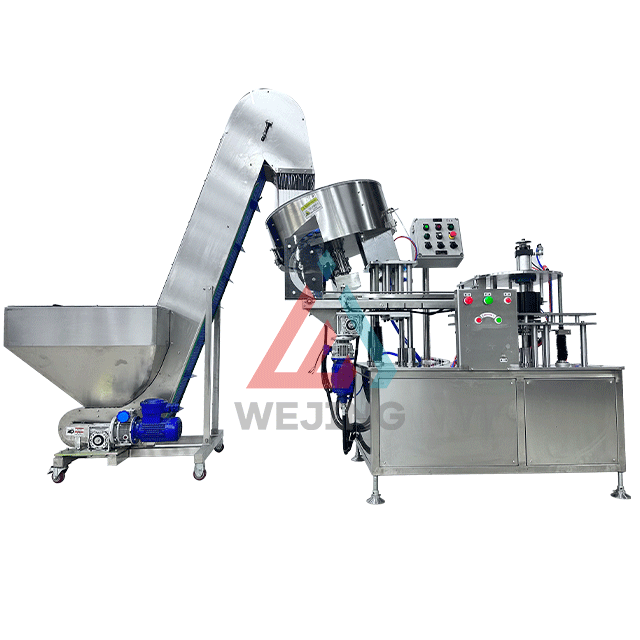 Visokohitrostni avtomatski stroj za namestitev aerosolnih pokrovčkov 