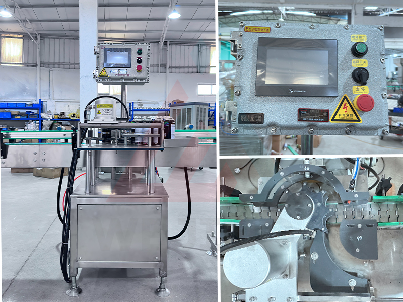 QGJ70 Автоматтык майлоочу аэрозоль толтуруу линиясы - Жогорку тактык &plusmn;1% мүнөтүнө 60-70 банка