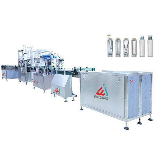 Bag Awtomatig Ar Falf Peiriant Llenwi Erosol Ar gyfer Peiriant Diffoddwr T&acirc;n Seiliedig ar Ddŵr Chwistrell Trwynol Llenwi Peiriant Selio