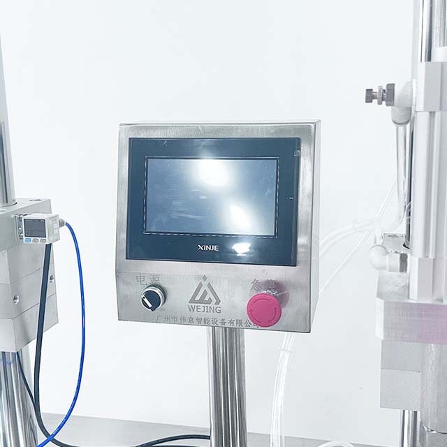 Semi-automatische BOV-spuitbusvulmachine met drukdetectiemeter