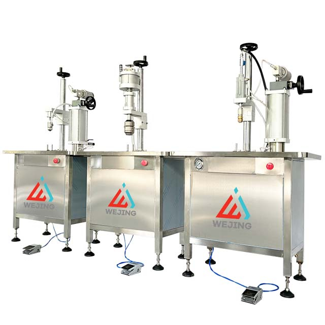 कारखाना मूल्य साना व्यवसाय अर्ध स्वचालित एयरोसोल क्यान फिलिंग मेसिन एयर फ्रेसनर स्प्रे क्यान फिलिंग मेसिन 