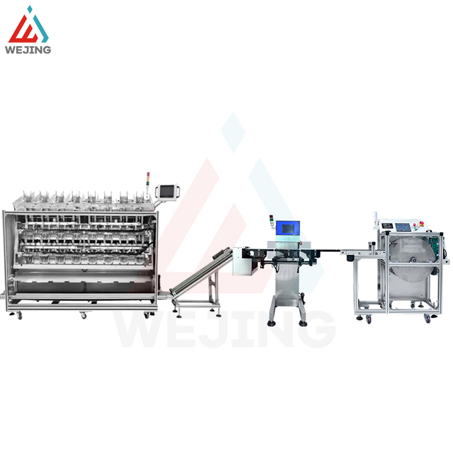 Салмагын текшерүү эсептөө машинасы менен 8 баш бет маскасын толтуруучу линия