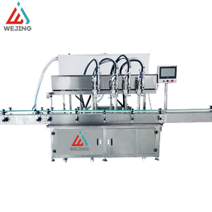 Automatische vervolgvulmachine met 4 koppen voor het vullen van pasta-oliecr&egrave;meproducten