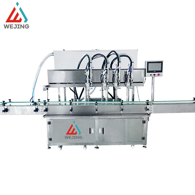 پیسٹ آئل کریم پروڈکٹس فلنگ کے لیے خودکار 4 ہیڈز فالو اپ فلنگ مشین