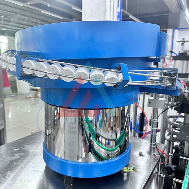 Birleşdirilen gapak gapla&yacute;yş maşynynyň hereketlendirijisi we satyl&yacute;an klapan aerozol spre&yacute; gazy doldur&yacute;an maşyn lini&yacute;asyndaky awtomatiki halta &uuml;&ccedil;in bir gapla&yacute;yş maşynyna gaplaň 