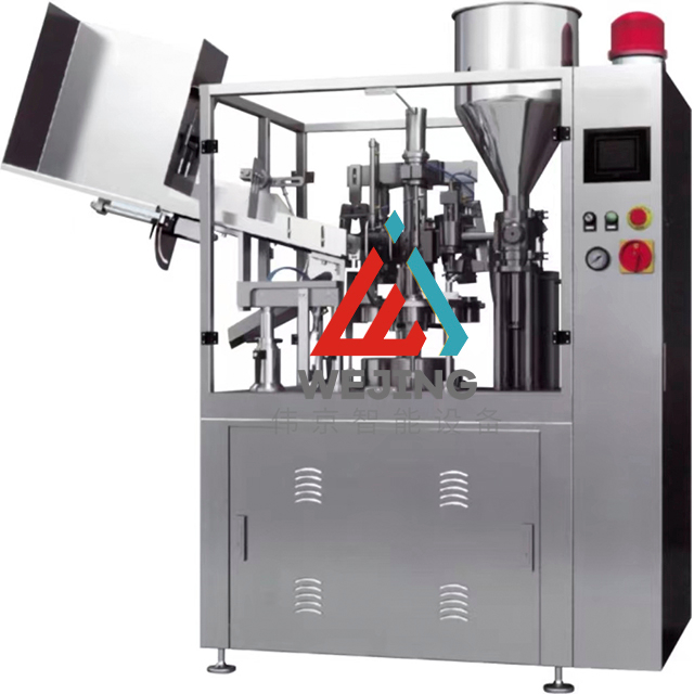 ქარხნული ფასი რბილი მილის ნახევრად ავტომატური შემავსებელი და დალუქვის მანქანა BB Cream Cosmetic Paste კბილის პასტა ვიტამინი E რძე