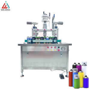 P&oacute;łautomatyczna maszyna do napełniania aerozoli „trzy w jednym” do aerozoli w sprayu gazowym 