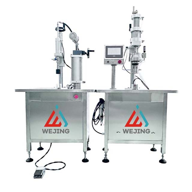 Math Hollti Bag Bov Lled Awtomatig Ar Falf Peiriant Llenwi Aerosol