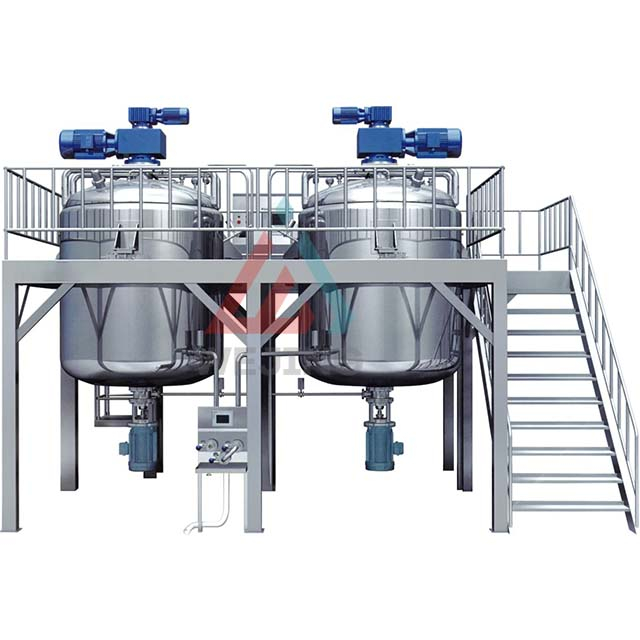 Steam Heating Vacuum Homogenizer Mixer Machine Mayonnaise Emulsifying Machine Price