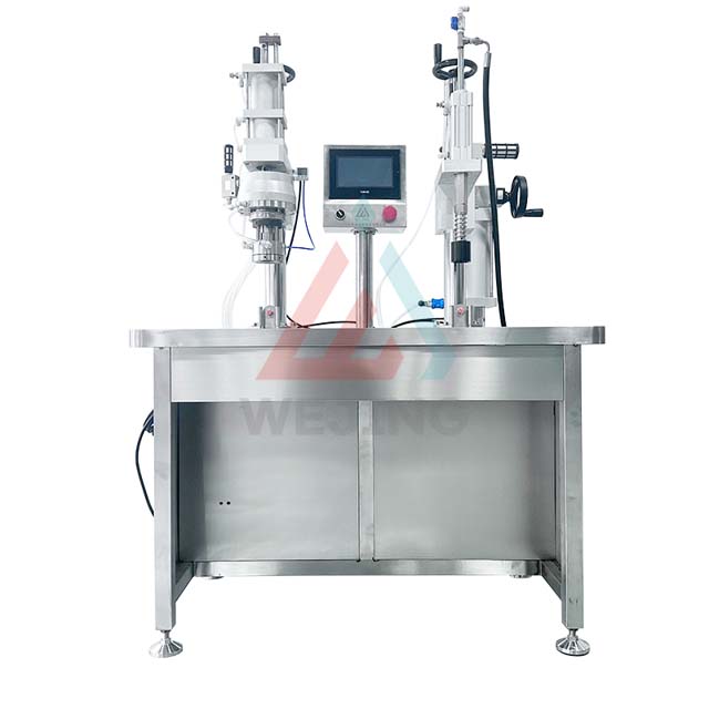 Semi-automatische BOV-spuitbusvulmachine met drukdetectiemeter