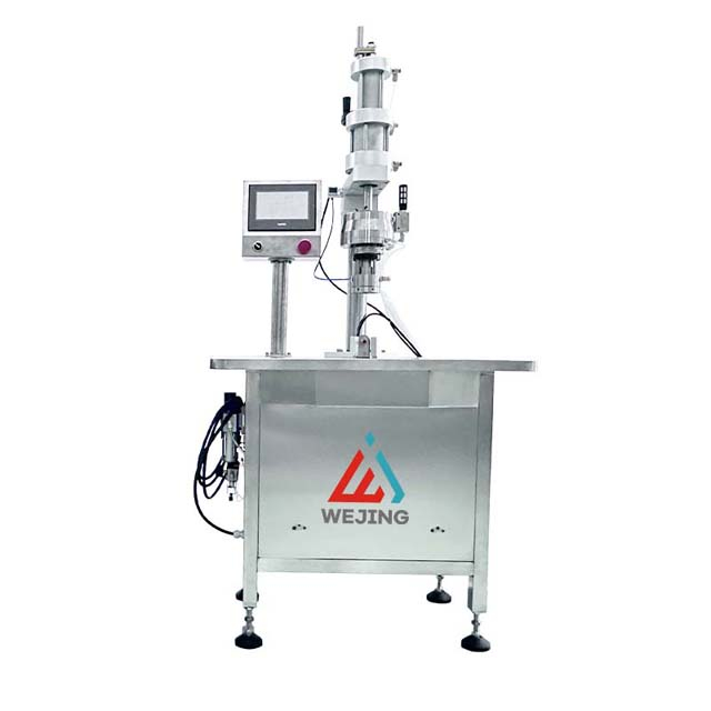 Bag Lled Awtomatig Ar Falf Erosol Niwmatig Peiriant Crychu Llenwi Nwy