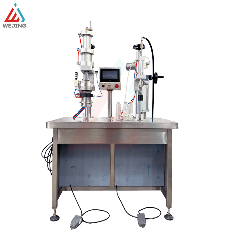 WJERZ-650 Semi automatic aerosol BOV ekyuma ekijjuza omukka n’ekyuma ekikuba Outer-crimping
