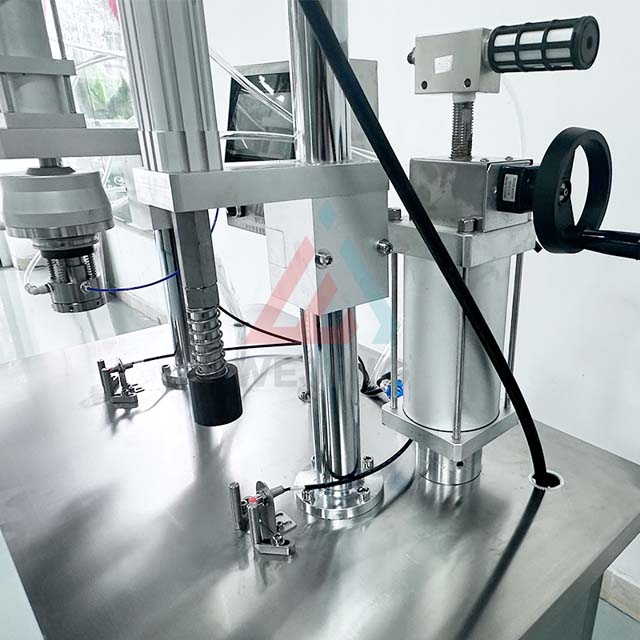 Semi-automatische BOV-spuitbusvulmachine met drukdetectiemeter